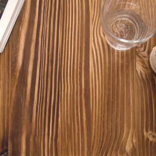 天然無垢のオシャレな男前ダイニングテーブル 脚はアイアン使用