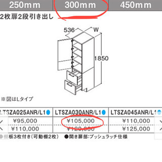 未開封新品！TOTOキャビネット