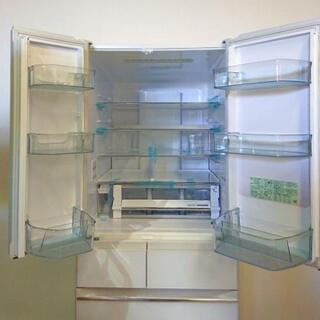 大家族必見！未使用！日立6ドア冷蔵庫・真空チルド・R-HW60J・602リットル