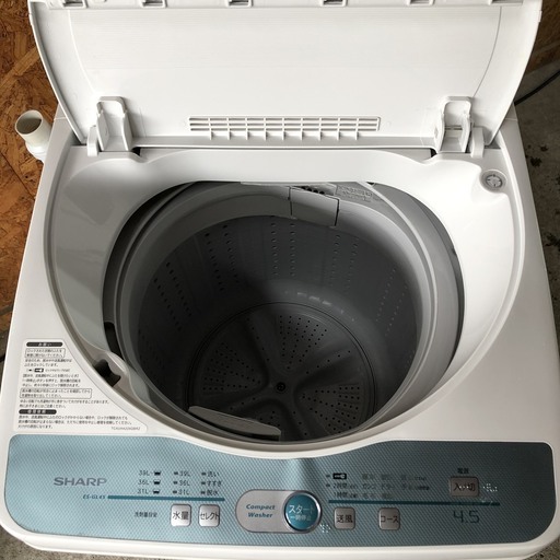 シャープ　洗濯機　4.5kg  2009年