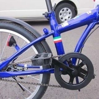 南12条店 【美品】20インチ 折り畳み自転車 ライト付き ブルーの通販は 