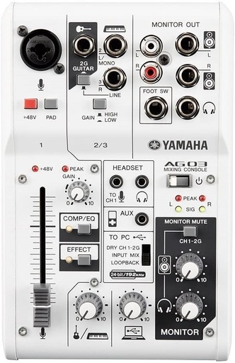 新品未使用☆ヤマハ AG03ウェブキャスティングミキサー オーディオ