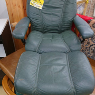 エコーネス EKORNES 　オットマン付き　大塚家具★リクライニングチェアセット　本革　買取帝国　朝霞店
