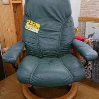 エコーネス EKORNES 　オットマン付き　大塚家具★リクライニングチェアセット　本革　買取帝国　朝霞店