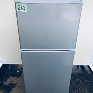 214番 DAWWOO✨冷凍冷蔵庫✨DR-T12AS‼️