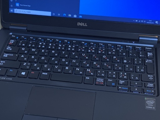 Webカメラ付き 長持ちバッテリー 薄型軽量サクサク Dell E7250 i5/8G