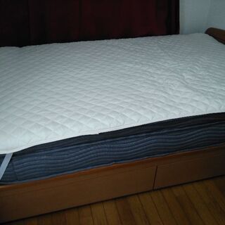 セミダブルベッド（フレーム引き出し付き&マット26Cm）