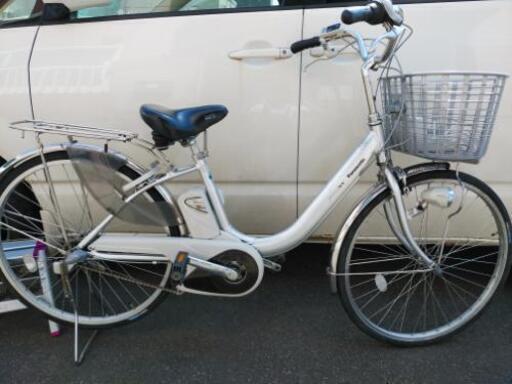 決まりました！札幌市内配達無料！中古パナソニック電動アシスト自転車26インチ。シルバー！