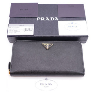 《PRADA/ サフィアーノ ラウンドファスナー》Sランク 新品...