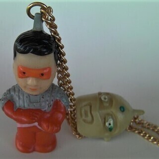 1960年代当時物「マルサン　ウルトラセブン　ペンダント」マニア垂涎のお宝☆ソフビ手塗り・ブルマァク・マーミット・ベアモデル・M1号 1960年代当時物「マルサン ウルトラセブン ペンダント」マニア垂涎の