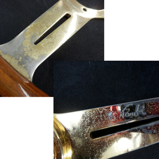 当時物 NARDI クラシック 36φ ウッド ステアリング ゴールド メッキ ナルディ ハンドル 金 ホーンボタン・リング付き 札幌市西区西野