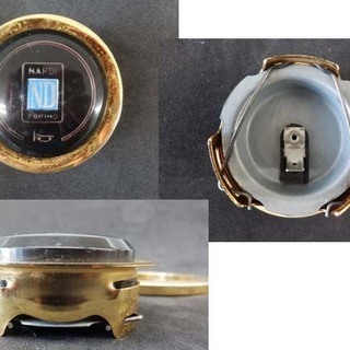 当時物 NARDI クラシック 36φ ウッド ステアリング ゴールド メッキ