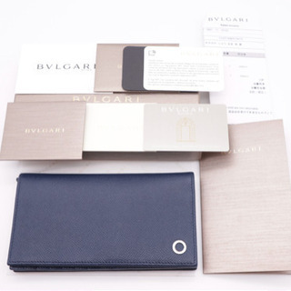 《BVLGARI/ブルガリブルガリ二つ折り長財布》Sランク 新品...