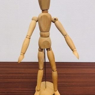 【中古】IKEA 木製　デッサン用人形　150円