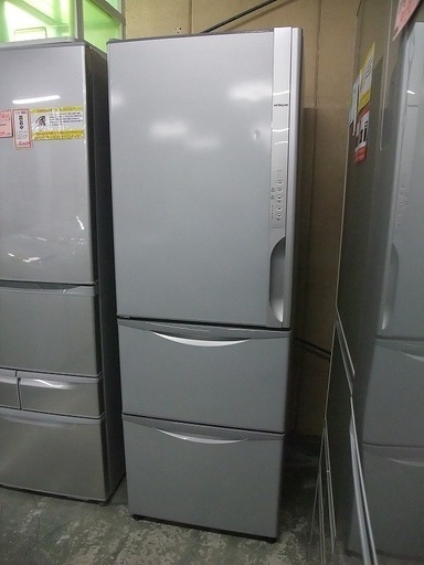 R1100) 日立 R-K380GVL(S) 375L 2016年製! 冷蔵庫 店頭取引大歓迎