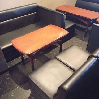 店舗用ソファー＆テーブル一式　ばら売り不可