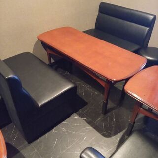 店舗用ソファー＆テーブル一式　ばら売り不可