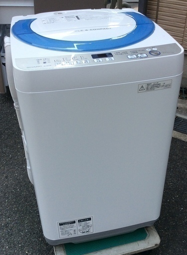 【RKGSE-260-1】特価！シャープ/SHARP/7kg/全自動洗濯機/ES-GE70R-A/中古/2016年製/当社より近隣地域無料配達