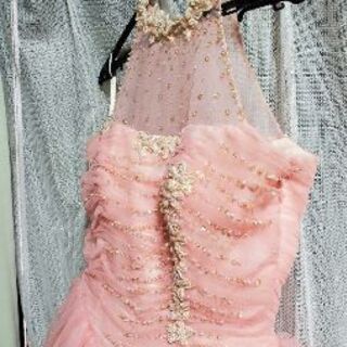 結婚式　カラードレス　ウェディングドレス　ピンク