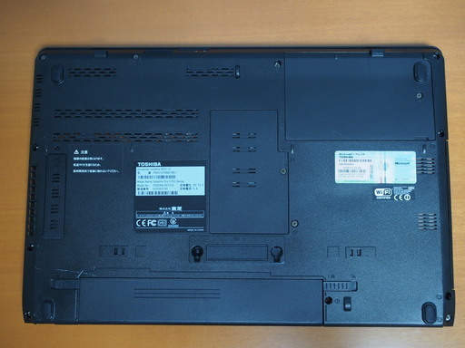 東芝 ノートパソコン B551 爆速SSD/Core i3/Windows10/無線LAN