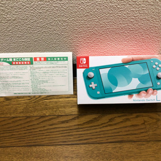 延長保証　物損保証付き　任天堂Switchライト　ターコイズ　任天堂スイッチ