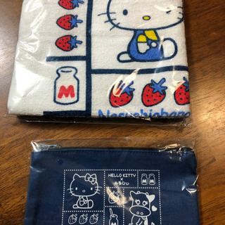 HELLO KITTY × みるひぃ　タオルとペンケース(ポーチ)