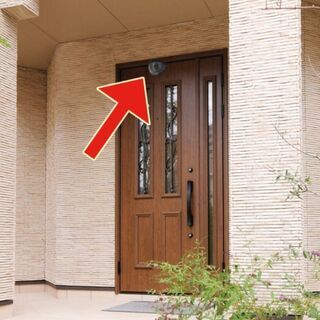 宅配ボックス ホワイト(ダミー防犯カメラ付)