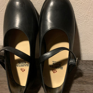 子供用靴　HARUTA KIDSの黒い靴　19cm EEE