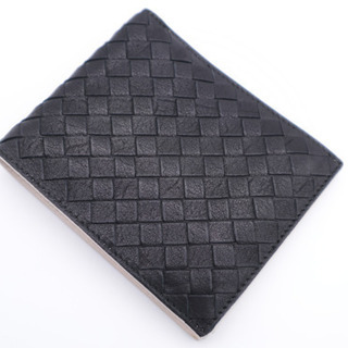 《BOTTEGA VENETA/イントレチャート 二つ折り財布》ABランク 美品