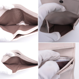 《BOTTEGA VENETA/イントレチャート 二つ折り財布》ABランク 美品