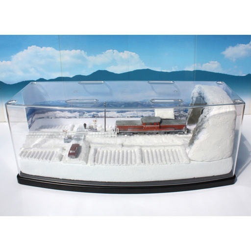 Nゲージ ディーゼル機関車付き 「雪原とディーゼル機関車」 ジオラマ