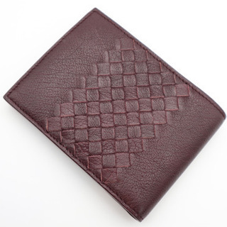 BOTTEGA VENETA/イントレチャート二つ折り財布》ABランク 箱有