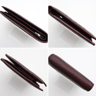 節約 《BOTTEGA VENETA/イントレチャート二つ折り財布》ABランク  