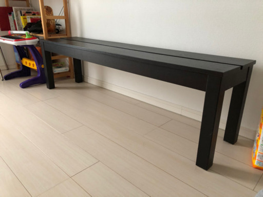 国内発送 Ikea イケア Bjursta ベンチ ブラウンブラック ダイニングチェア
