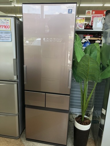 SHARP　415L　冷蔵庫　2018年製　プラズマクラスター　どっちもドア　SJ-GT42D－T