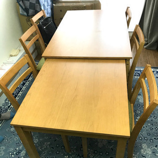 ニトリ　伸長式テーブルセット