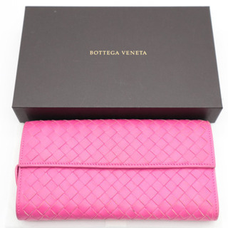 《BOTTEGA VENETA イントレチャート二つ折り長財布 ...