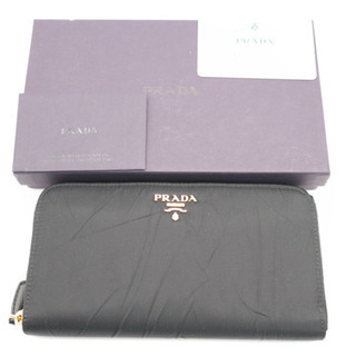 《PRADA/ナイロンラウンドファスナー 長財布 》Sランク 新...