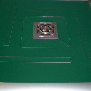 中古 全自動麻雀卓 アモス キューブ 調整済 マット新品 ブルー牌新品