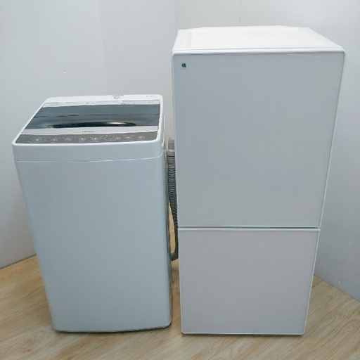 配達設置　生活家電セット　2018年製　冷蔵庫　ガラストップ　洗濯機　スリム