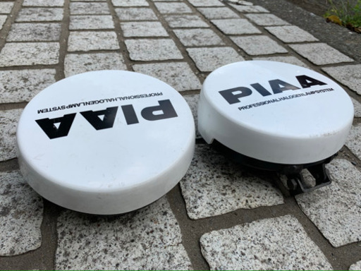 希少 PIAA 丸型フォグランプカバー メッキカバー 2個セット 美品 当時 
