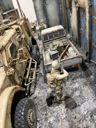 1/35 ジオラマ完成品 中東戦争の混乱