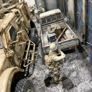1/35 ジオラマ完成品　中東戦争の混乱