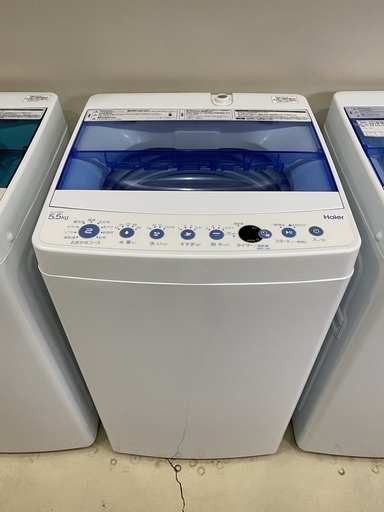 洗濯機 ハイアール Haier JW-C55CK 2017年製 5.5kg 中古品