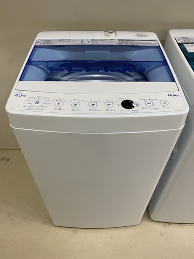 洗濯機 ハイアール Haier JW-C45CK 2018年製 4.5kg 中古品