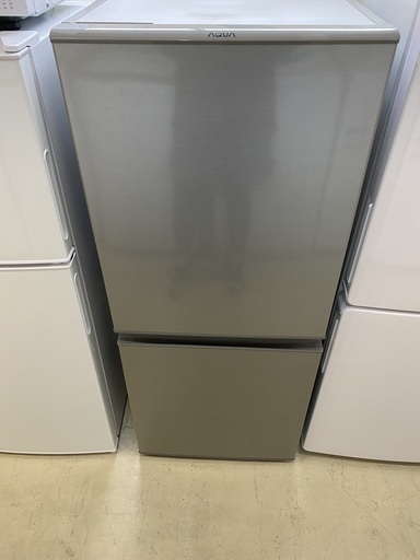 冷蔵庫 AQUA アクア AQR-13H(S) 2019年製 2D 126L シルバー 中古品