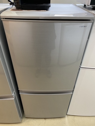 冷蔵庫 SHARP シャープ SJ-Ｄ14Ｄ-S 2018年製 2D 137L シルバー 中古品