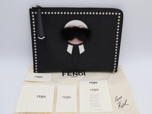 《FENDI  カーリトクラッチバッグ L字ファスナー》Aランク‼︎