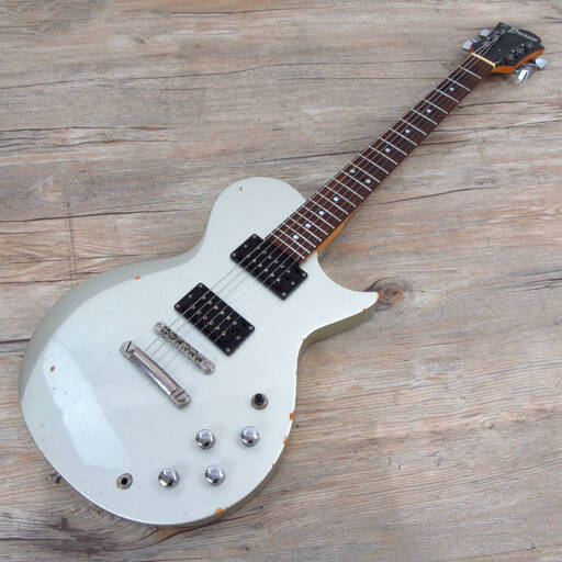 BURNY LS-38 シルバーメタリック レスポール エレキギター フ
