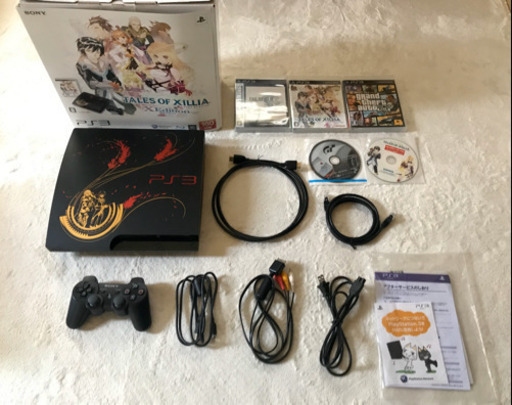 【美品】PS3 本体 テイルズオブエクシリア X Edition。